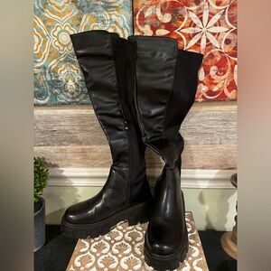Wild Diva Stretch Knee High Boots